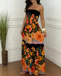 Sleeveless Floral Midi Dress