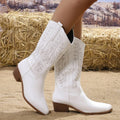 Women's tribal-inspired western boots