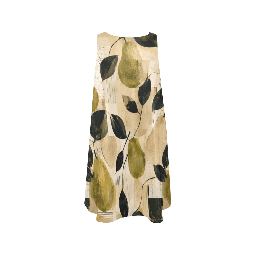 Women's Sleeveless A-Line Pocket Dress (D57)