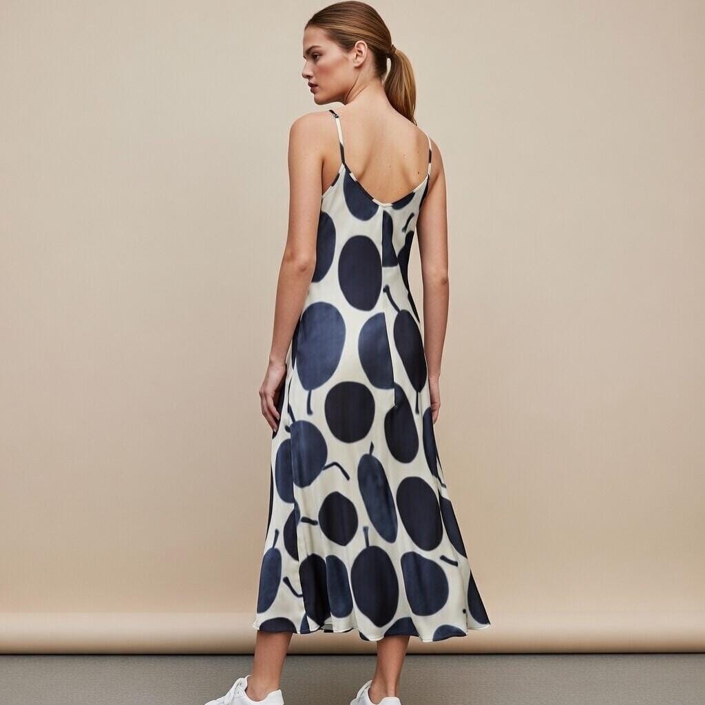 Olive Print Maxi Dress