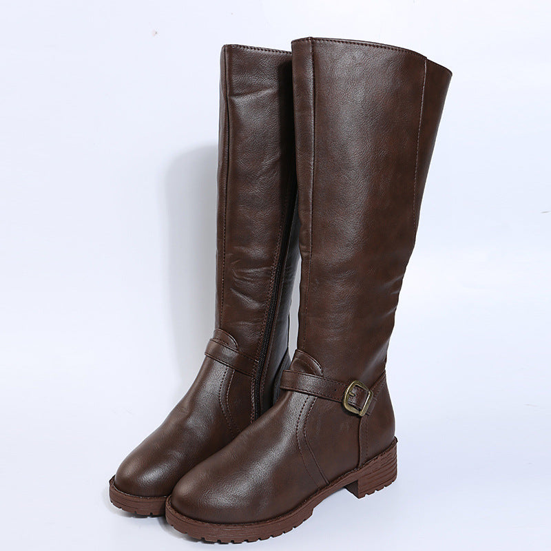 Women's winter tall boots in fashion color