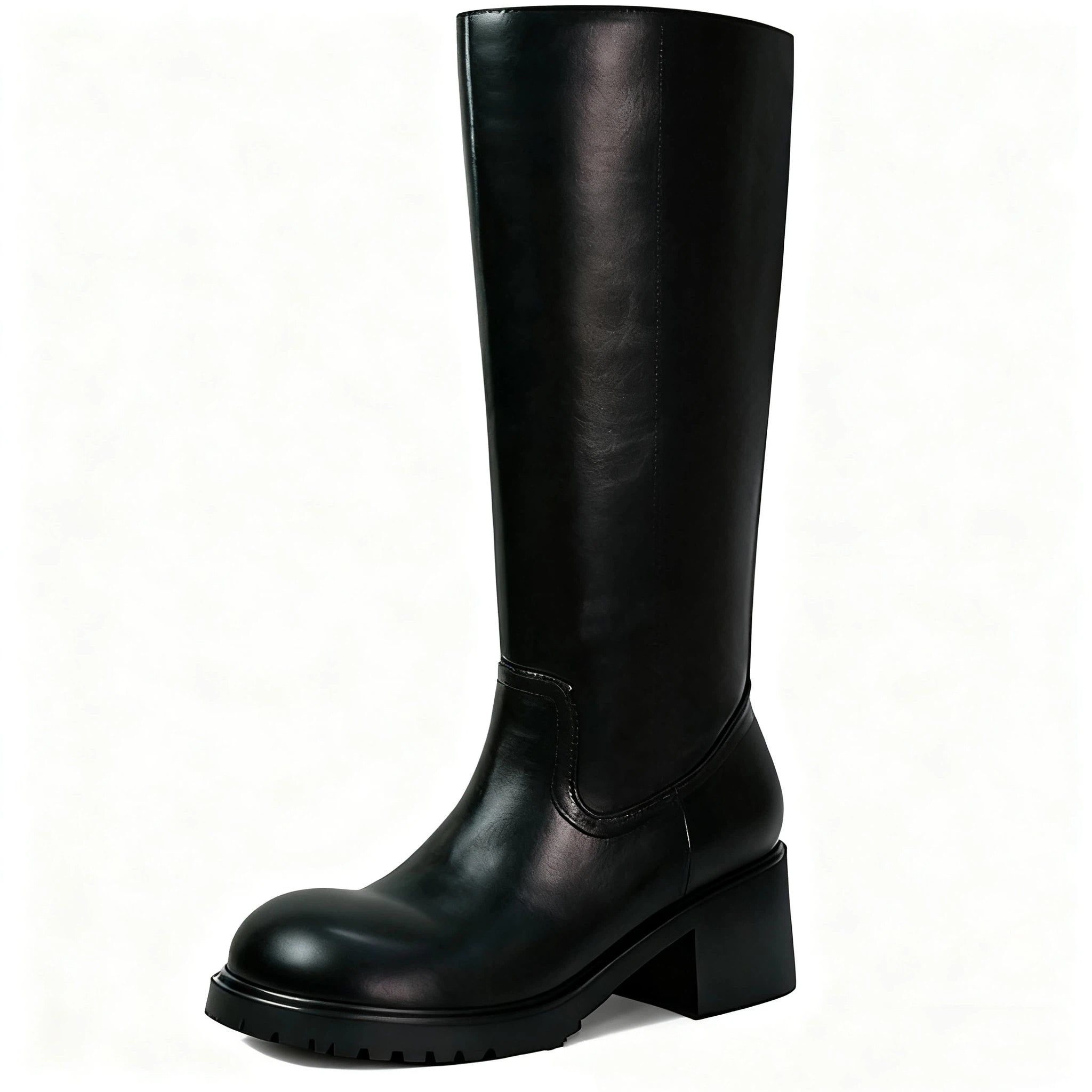 Women's low-heel western tall boots