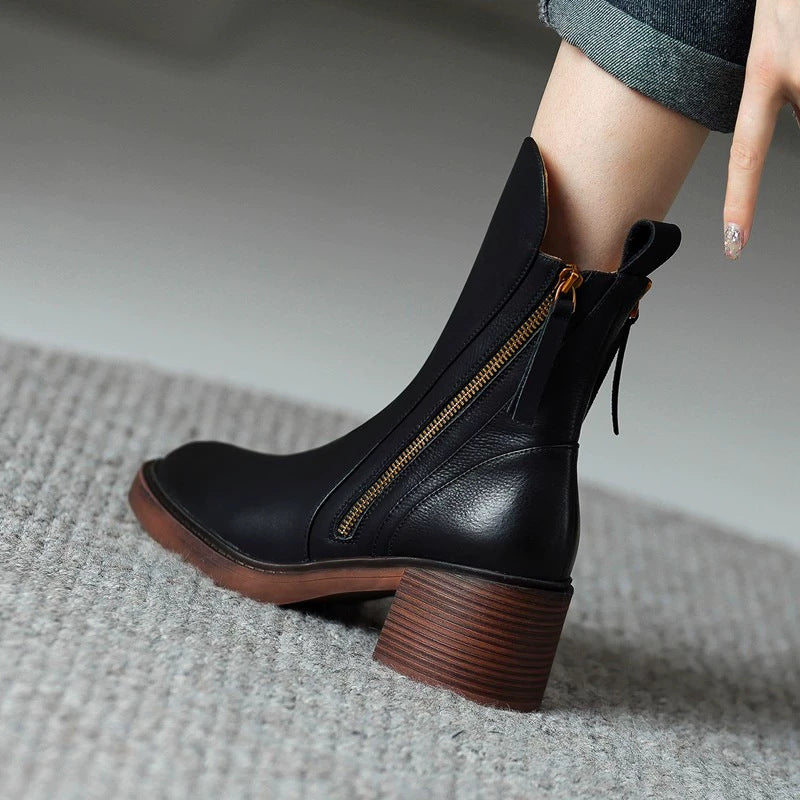 Women's platform Martin-style boots