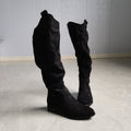 Suede side-zip boots product view
