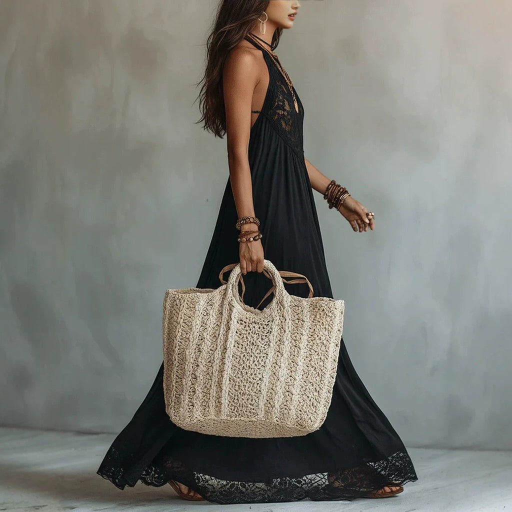 Black Sleeveless Irregular-Hem Maxi Dress