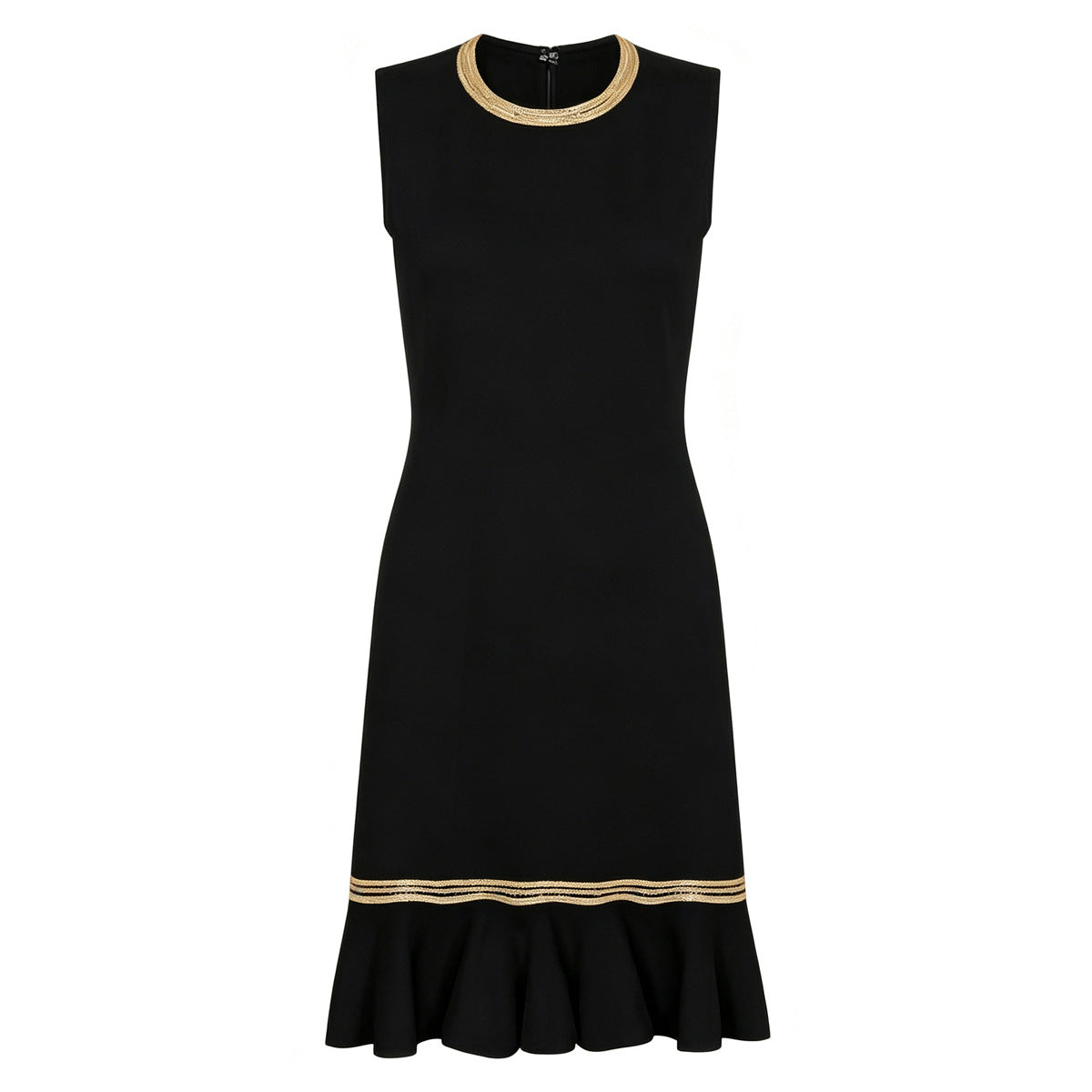 Sleeveless Knitted Cotton Slim-Fit Dress