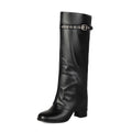 Women's combat boots in neutral color