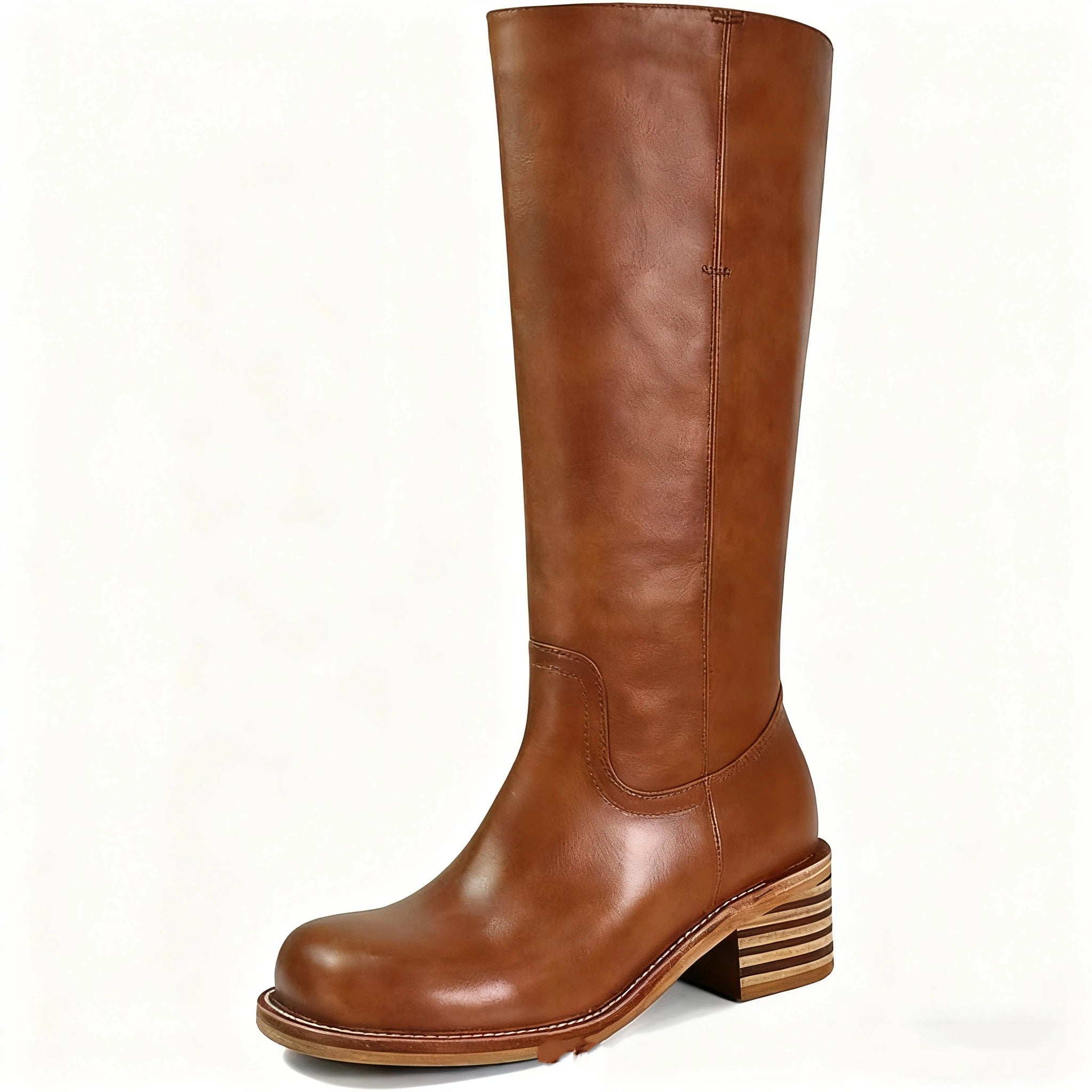 Retro knee-high boots product detail