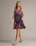 Pink Celestial Moon Dress, 60s A-Line Mini, Tarot Floral Outfit - image 1