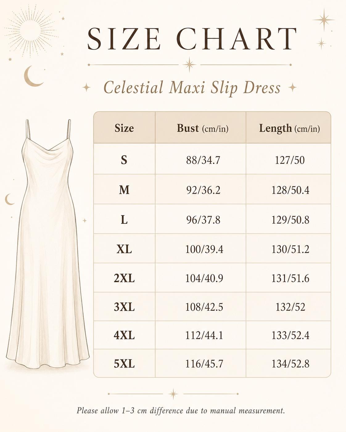 Celestial Tarot Maxi Dress, Moon Star Boho Sundress, Whimsigoth Vacation Outfit - image 8