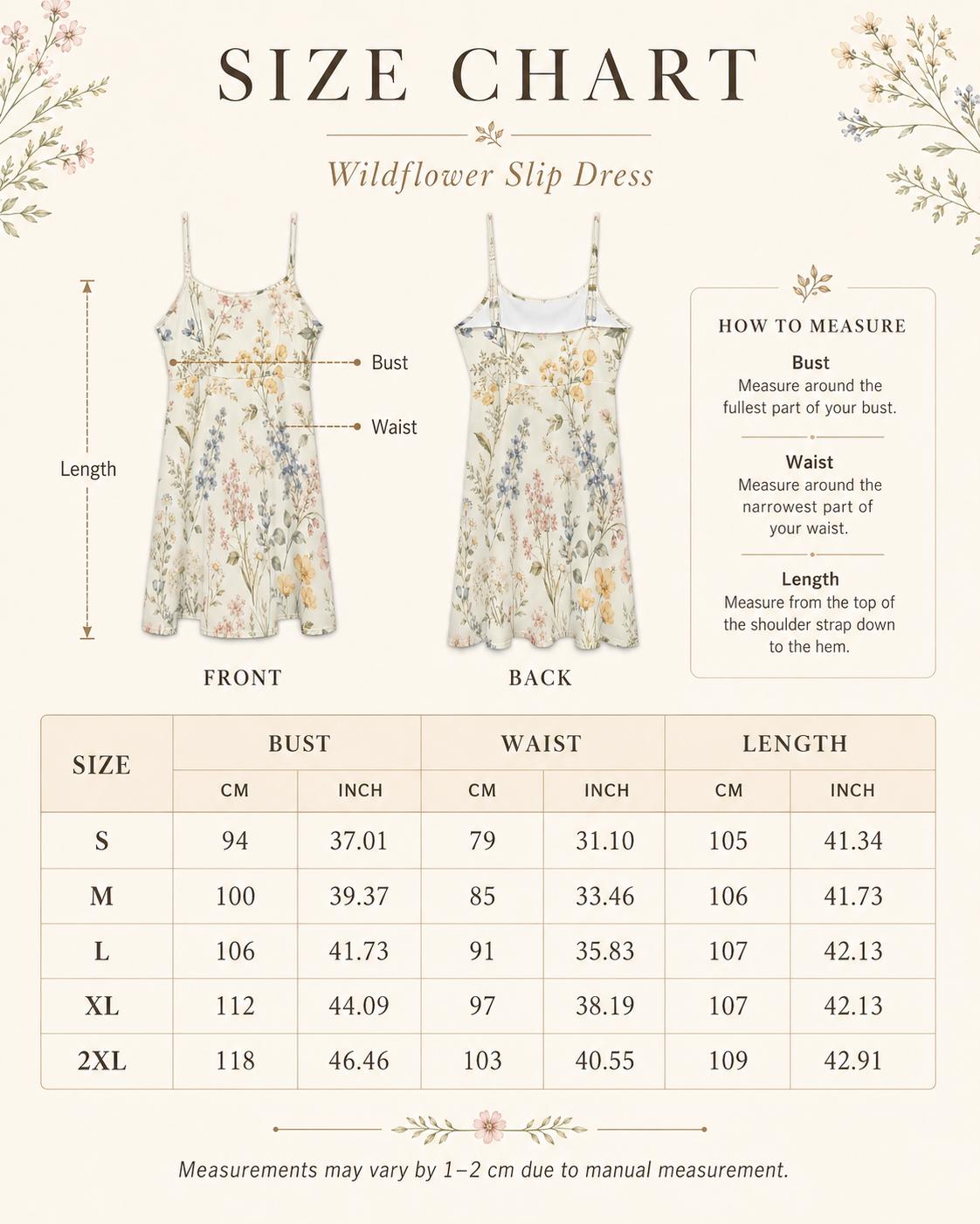 Watercolor Wildflower Dress, Spaghetti Strap Garden Sundress, Romantic A-Line Wedding Guest Outfit - image 9